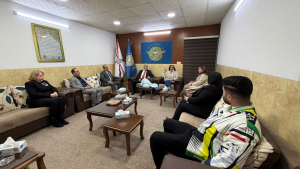 الفنانة القديرة جولي يوسف تزور حزب بيت نهرين الديمقراطي