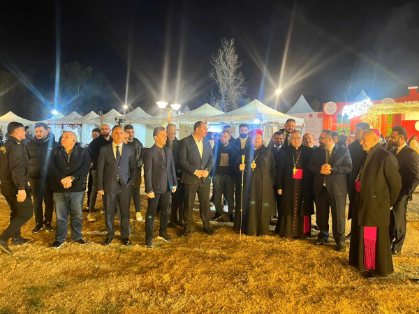 حزبنا يشارك افتتاح مهرجان كريسمس عنكاوا