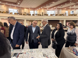 فرع اربيل يحضر افتتاح البازار الخيري للاعمال اليدوية