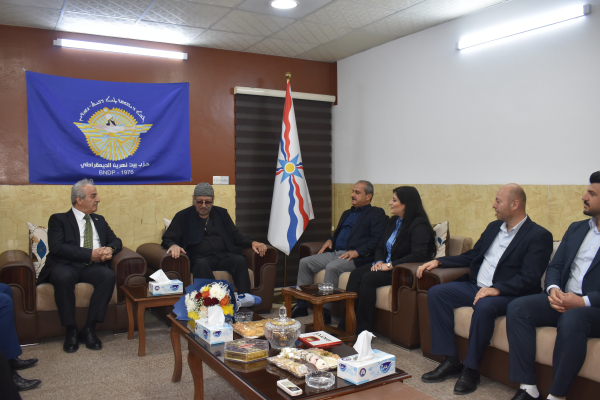 حزب بيت نهرين الديمقراطي يستقبل الفنان القومي الكبير اشور بيت سركيس