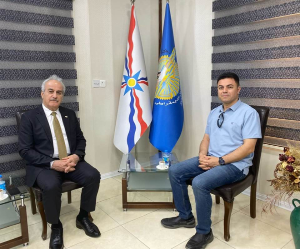 السكرتير العام يستقبل الشاعر والكاتب الكردي فريد مخموري