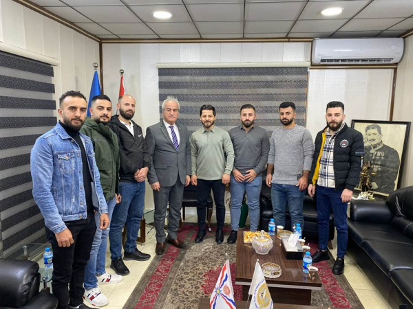 السكرتير العام يستقبل شباب قرية بادرش