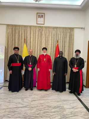 زيارة البطريرك مار آوا الثالث السفارة البابوية في بغداد