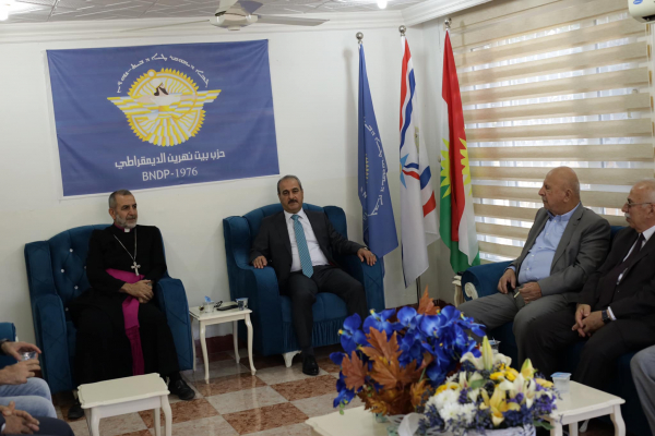 فرع دهوك لحزب بيت نهرين الديمقراطي يستقبل المهنئين بمناسبة تأسيسه