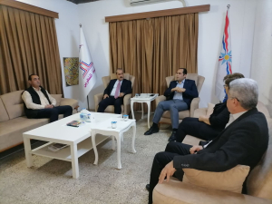 وفداً من المكتب السياسي لحزب بيت نهرين الديمقراطي يزور حزب أبناء النهرين
