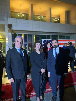 السكرتير العام لحزب بيت نهرين الديمقراطي يهنئ القنصل العام الامريكي