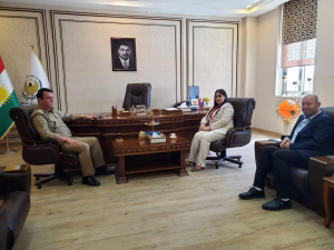 فرع دهوك لحزب بيت نهرين الديمقراطي يزور مديرية الشرطة العامة لمحافظة دهوك