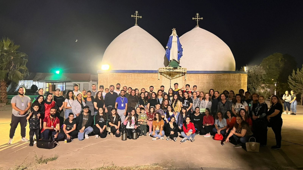 مسيرة لشبيبة كنيسة المشرق الآشورية في اربيل (نسير معاً)