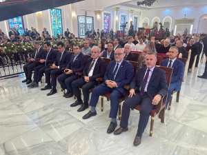 السكرتير العام لحزب بيت نهرين يشارك مراسيم افتتاح الكاتدرائية البطريركية الجديدة