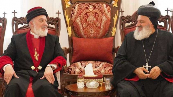 البطريرك أفرام الثاني يستقبل البطريرك مار آوا في أربيل