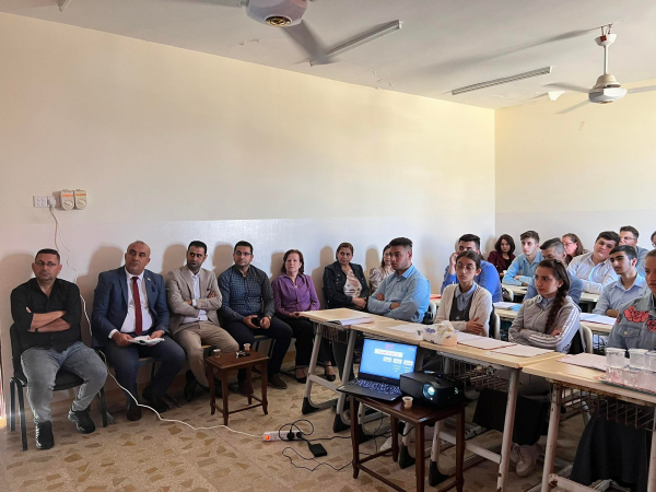قسم الدراسة السريانية لتربية نينوى يقدم درس تدريبي لمادة اللغة السريانية