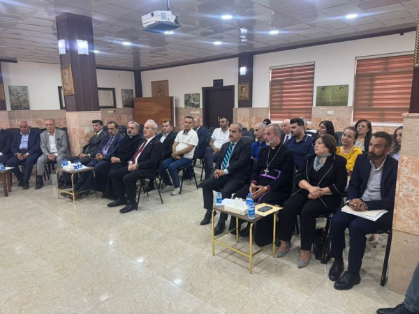 السكرتير العام يشارك اجتماعا مع الوفد الاشوري القادم من امريكا في دهوك وقداس عيد الصليب في أنوني (كاني ماسي)