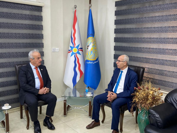 السكرتير العام للحزب يستقبل مسؤول المنظمة الاثورية الديمقراطية