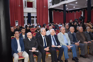 السكرتير العام يشارك الحفل التأبيني للراحل طاهر سعيد متي
