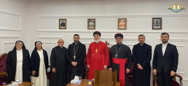 زيارة البطريرك مار آوا الثالث الرهبنة الانطونية الهرمزدية الكلدانية