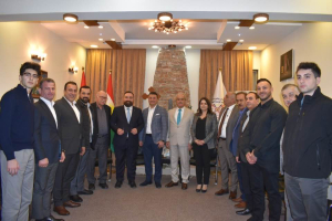 السكرتير العام لحزب بيت نهرين الديمقراطي يلتقي رئيس غرفة التجارة الكلدانية الامريكية