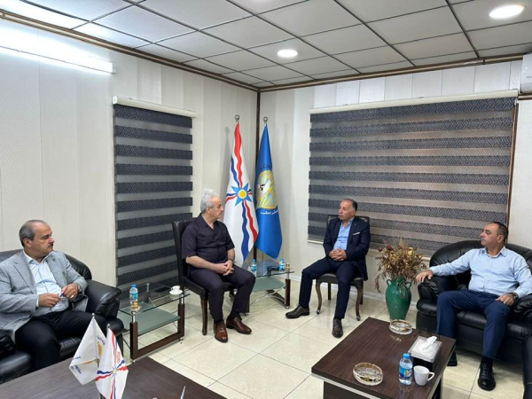 السكرتير العام يستقبل مسؤول الهيئة التنفيذية للحزب الاشوري الديمقراطي