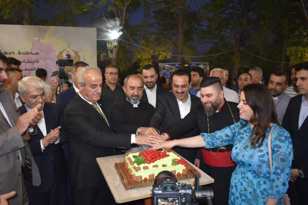 السكرتير العام لحزب بيت نهرين يشارك مهرجان بيرا الزراعي في عنكاوا