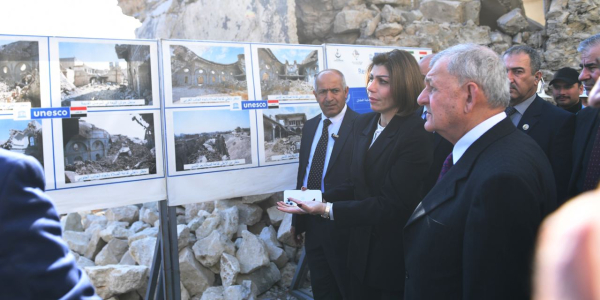 رئيس الجمهورية يزور كنيسة الطاهرة في الموصل