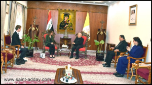 غبطة البطريرك ساكو يستقبل السفيرة السويدية لدى العراق