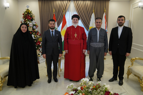 استقبال البطريرك مار آوا الثالث وفد من تيار الحكمة الوطني