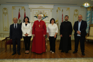 البطريرك مار آوا الثالث يستقبل رئيس مركز نينوى لحقوق الاقليات