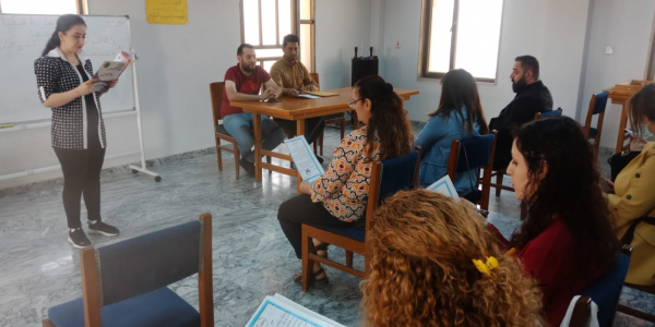 قسم الدراسة السريانية لتربية بغداد الرصافة الثانيه، يقدم درس تدريبي لمادة اللغة السريانية