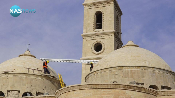 اليونسكو تحتفي برفع الصليب على كنيسة &rsquo;سيدة الساعة&rsquo; في الموصل