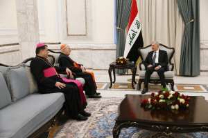 رئيس الجمهورية يستقبل بطريرك الكلدان في العراق والعالم مار لويس روفائيل ساكو
