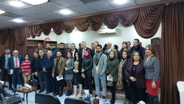 مشاركة مسؤولة التنظيم النسوي لحزب بيت نهرين الديمقراطي أمسية ثقافية