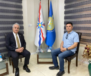 السكرتير العام يستقبل الشاعر والكاتب الكردي فريد مخموري