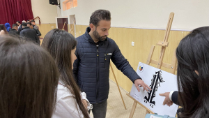 مركز ديانا الثقافي يقيم معرضاً فنياً بالزخرفة الآشورية