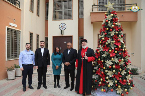 لقاء البطريرك مار آوا الثالث القنصل العام للولايات المتحدة في اربيل