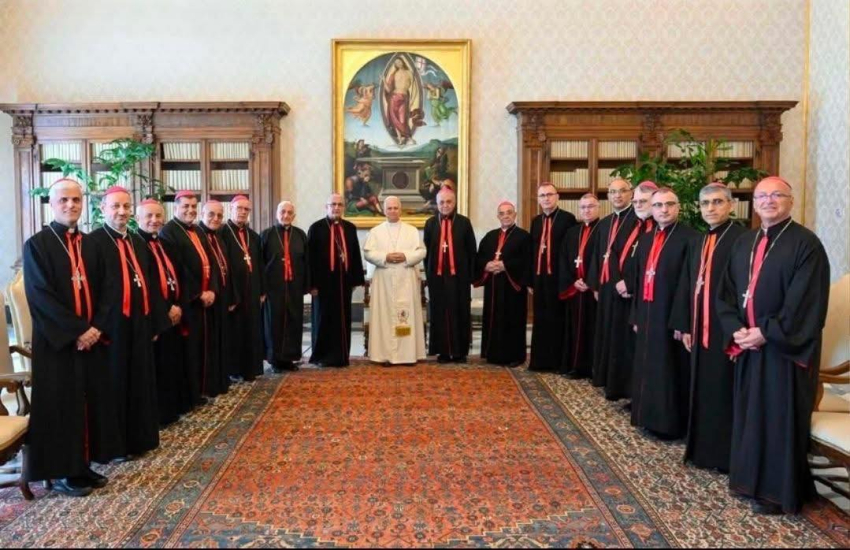 البابا لاوُن الرابع عشر يستقبل أعضاء سينودس الكنيسة الكلدانية