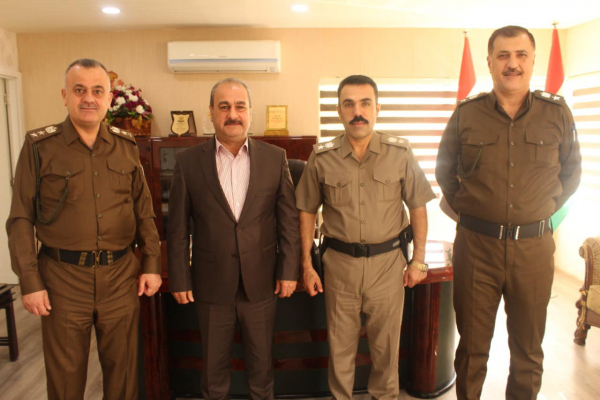مستشار مجلس الوزراء في أقليم كردستان يزور مدير شرطة عنكاوا