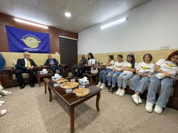 السكرتير العام يستقبل وفد شبيبة الحزب الاشوري الديمقراطي برئاسة نينوس ايشو&hellip;