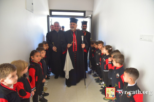 البطريرك مار اغناطيوس يوسف الثالث يفتتح روضة بيت مار أفرام السرياني للطفولة  في قرقوش